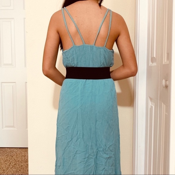 FOREVER 21 lace front baby blue summer dress women size XS romantic - Picture 4 of 5